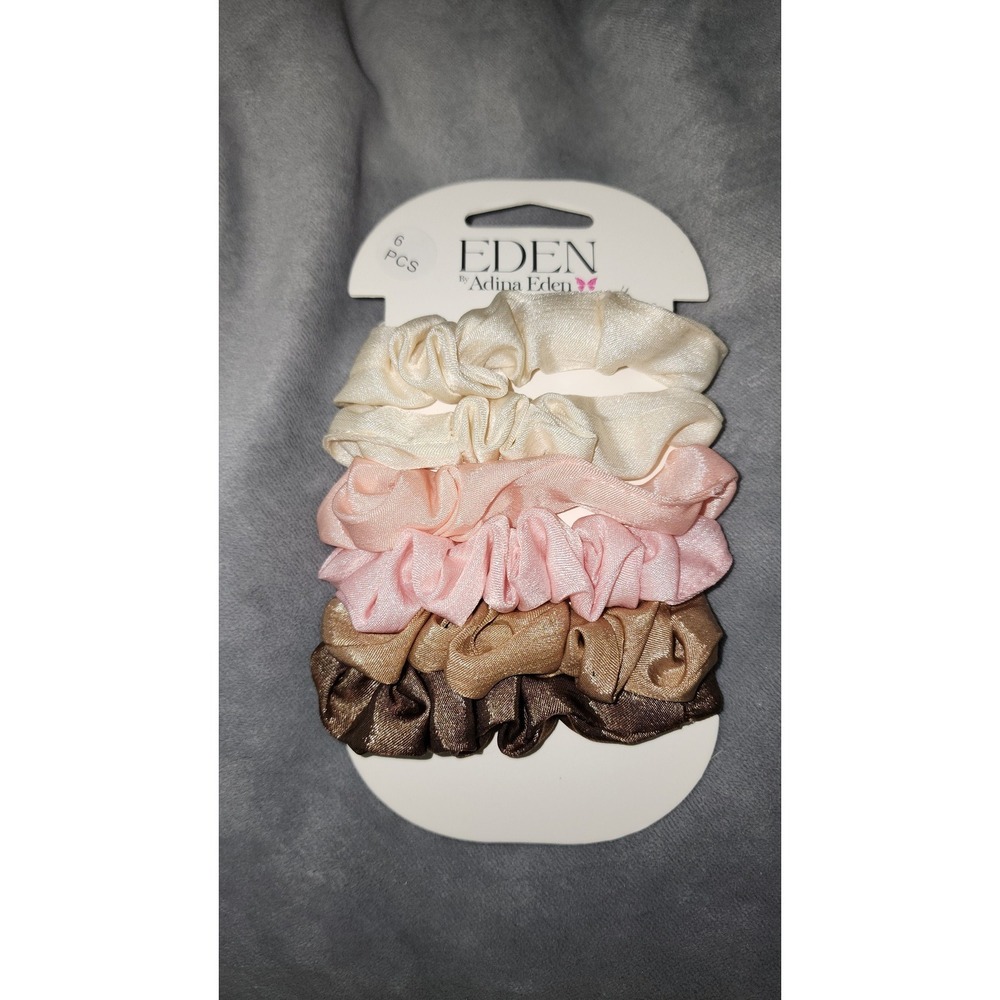 Eden by Adina Eden ‎ hair scrunchies 
 6-pack set